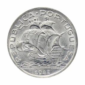 10 Escudos 1942 Prata