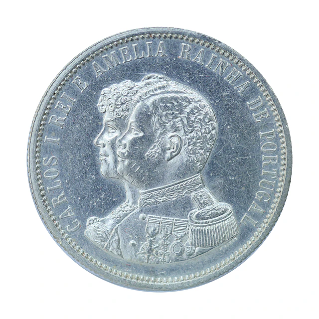 D. Carlos I - 500 Reis 1898 Prata