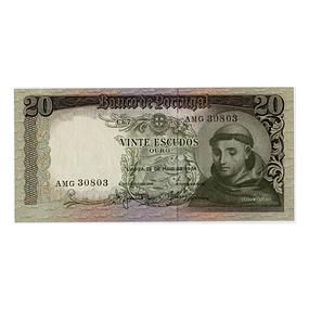 20 Escudos Santo António 26.05.1964