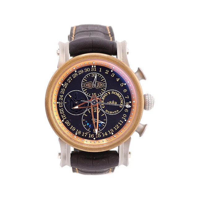 Cuervo y Sobrinos Torpedo Pirata Bronze Chrono Ref. 3051