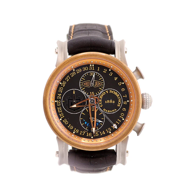 Cuervo y Sobrinos Torpedo Pirata Bronze Chrono Ref. 3051