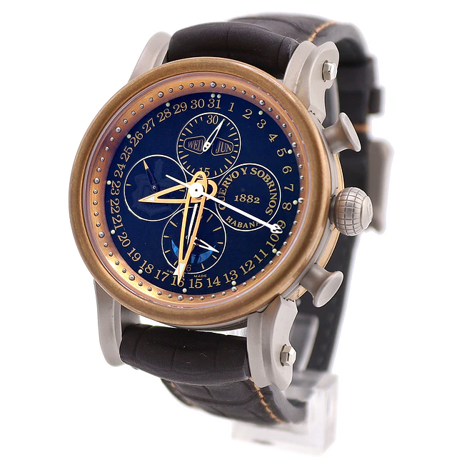 Cuervo y Sobrinos Torpedo Pirata Bronze Chrono Ref. 3051