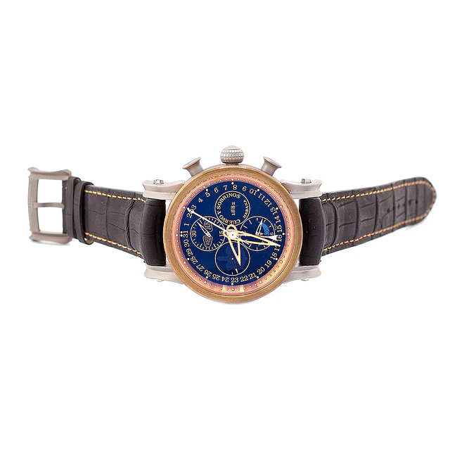 Cuervo y Sobrinos Torpedo Pirata Bronze Chrono Ref. 3051