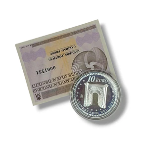 Espanha - 10.00 Euros Cooperação 2007 Prata-Proof