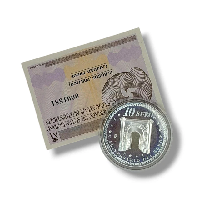 Espanha - 10.00 Euros Cooperação 2007 Prata-Proof