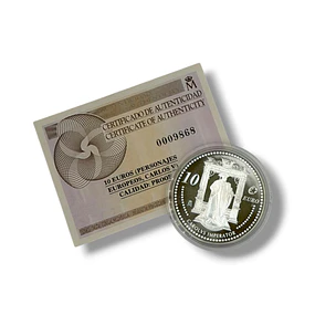 Espanha - 10.00 Euros Carlos V 2006 Prata-Proof 