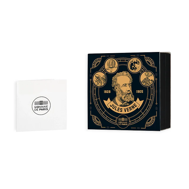 França - 20 Euros– Jules Verne - Art of the Quill - 2025 - Prata Proof 