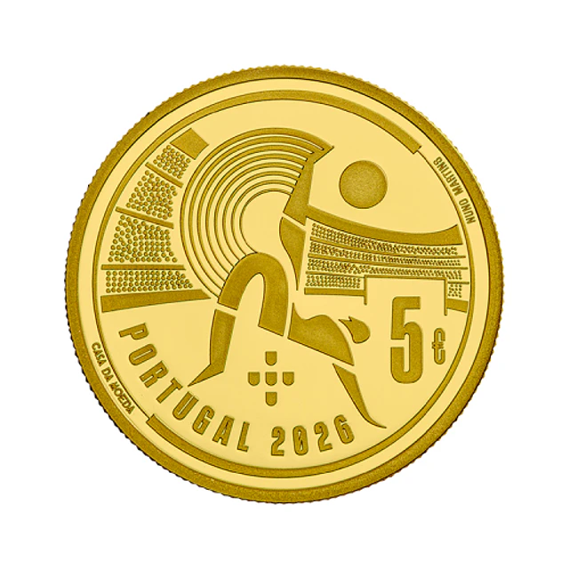 Ouro - 5.00 Euro FIFA World Cup 2026  