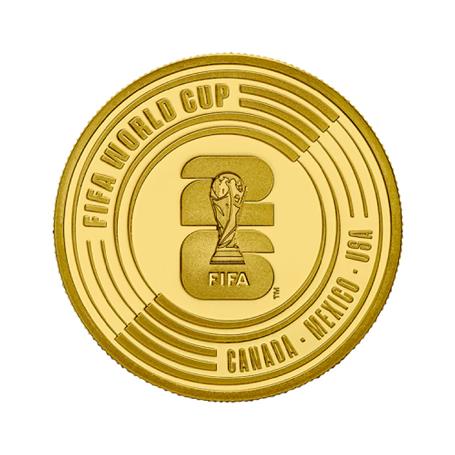 Ouro - 5.00 Euro FIFA World Cup 2026  