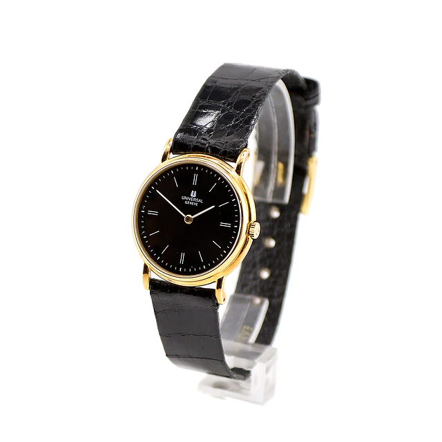 Universal Genève 18K Obsidian Dial – Ref. 1400