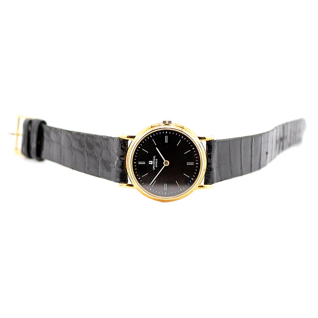 Universal Genève 18K Obsidian Dial – Ref. 1400