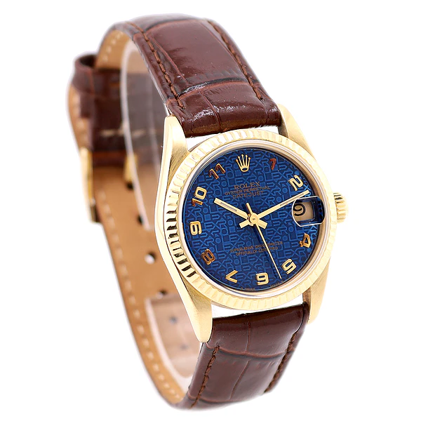 Imagem 4 de Rolex Datejust 31 – Ref. 68278 • Mostrador Azul Aniversário