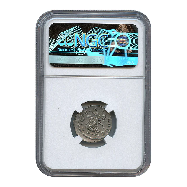 Império Romano – Maximino I Trácio (235–238 d.C.) – Denário AR – NGC Ch XF