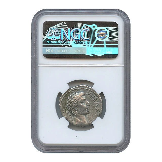 Egito, Alexandria – Tibério (14–37 d.C.) – Tetradracma BI – Ano 7 (20/21 d.C.) – NGC XF