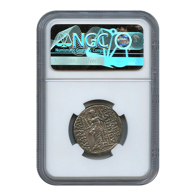 Reino Selêucida – Filipe I Filadelfo (c. 95–75 a.C.) – Tetradracma AR – NGC VF