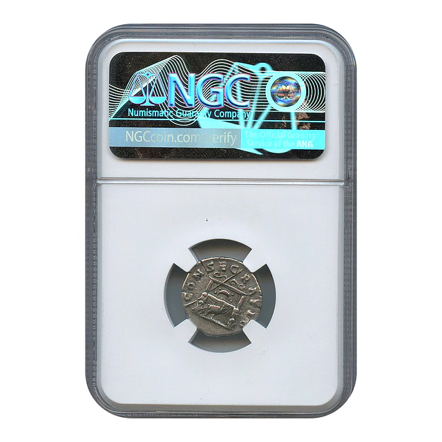 Império Romano – Faustina II (147–175/176 d.C.) – Denário AR – Emissão Póstuma – NGC XF