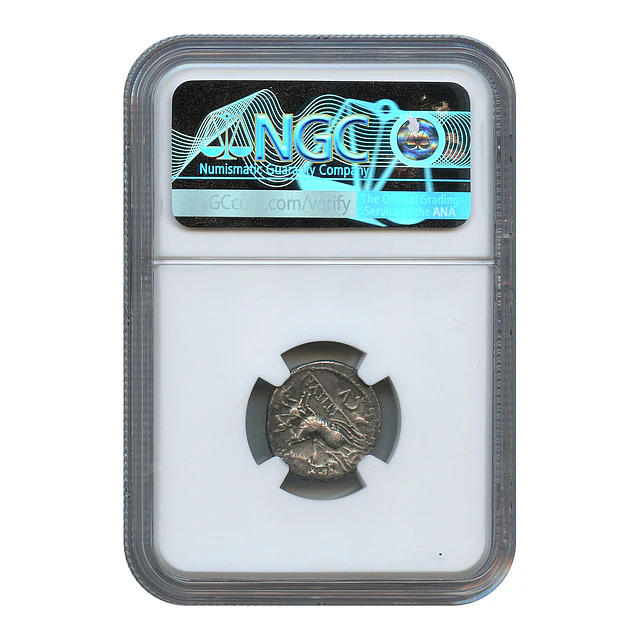 República Romana – L. Titurius L.f. Sabinus – Denário AR – c. 89 a.C. – NGC Ch VF