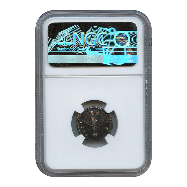 Império Romano – Antonino Pio – Denário AR – 138–161 d.C. – NGC Choice VF