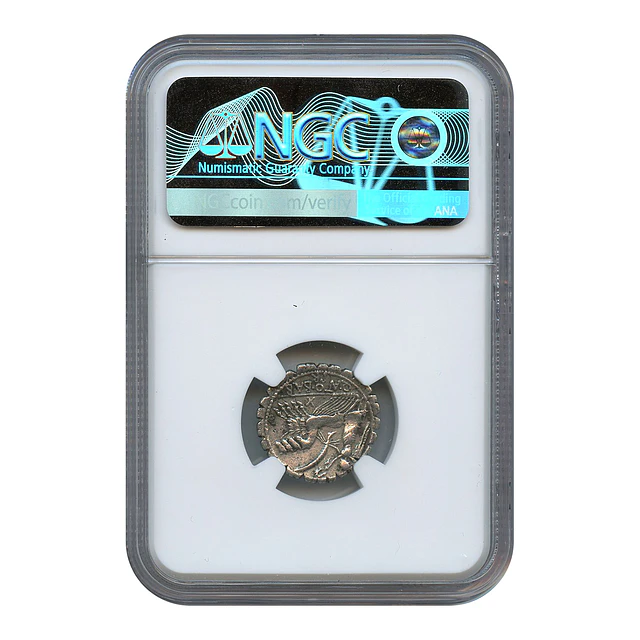 República Romana – Q. Antonius Balbus – Denário Serratus AR – c. 83/82 a.C. – NGC Choice VF