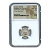 Império Romano – Heliogábalo (Elagabalus) – Denário AR – 218–222 d.C. – Sol Avançando – NGC AU