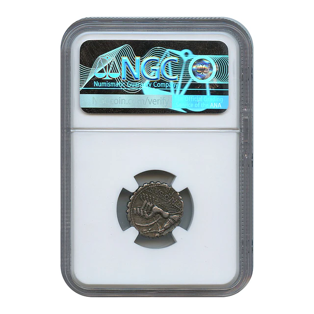 República Romana – Q. Antonius Balbus – Denário Serratus AR – c. 83/82 a.C. – NGC VF