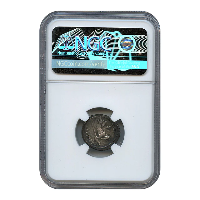 Período Imperatorial Romano – C. Vibius Pansa Caetronianus – Denário AR – c. 48 a.C. – NGC Choice VF