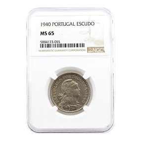 1 Escudo 1940 Alpaca – NGC MS 65