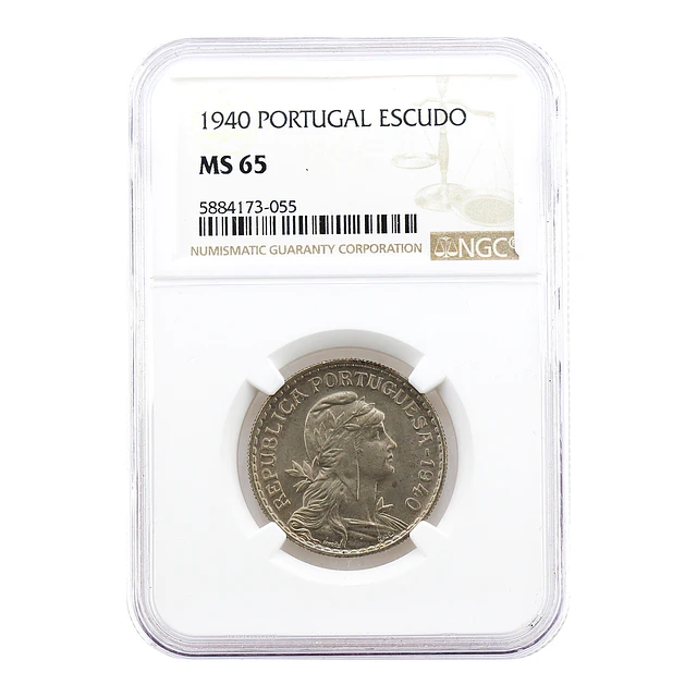 1 Escudo 1940 Alpaca – NGC MS 65