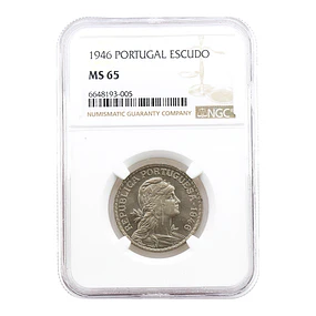 1 Escudo 1946 Alpaca – NGC MS 65