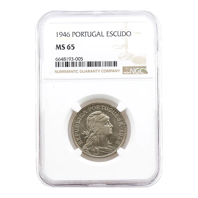 1 Escudo 1946 Alpaca – NGC MS 65