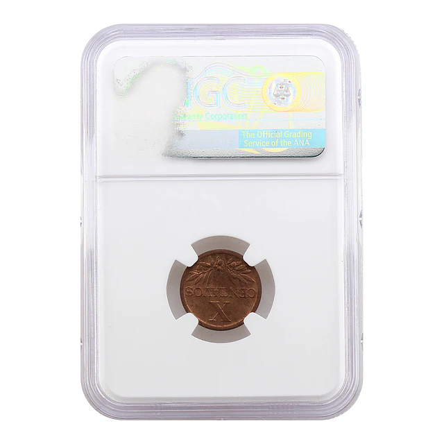 X Centavos 1952 – Bronze – NGC MS64 RB