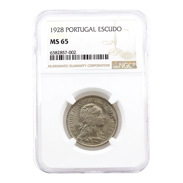 1 Escudo 1928 Alpaca – NGC MS 65