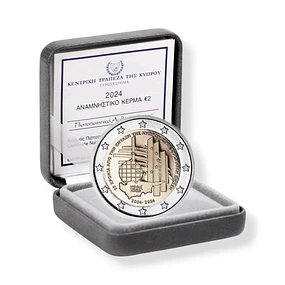 Chipre – 2 Euros 2024 – 20 Anos da Adesão à União Europeia – Proof