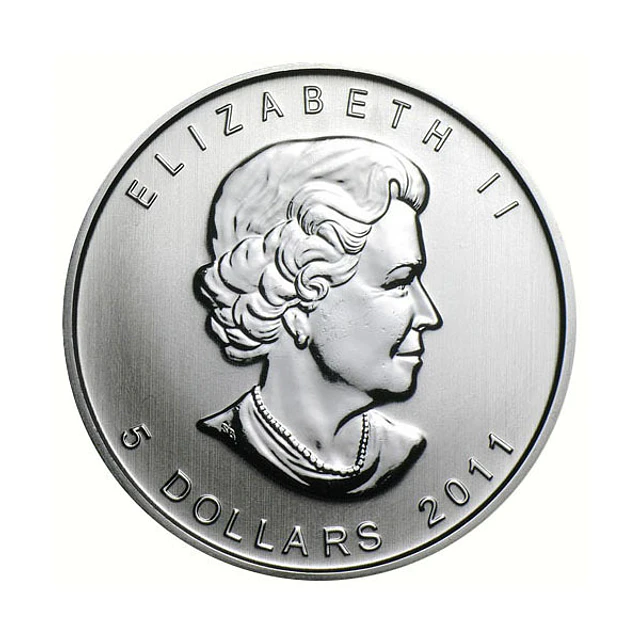 Canadá - 5 Dollars 2011 1Oz Prata  