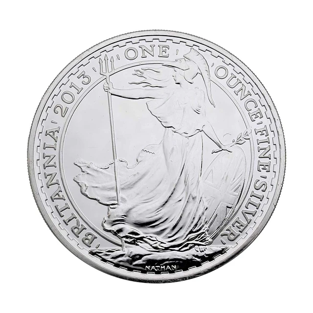 UK Britannia 2 Pounds 2013 1 Oz Prata 