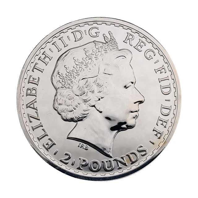 UK Britannia 2 Pounds 2014 1 Oz Prata  