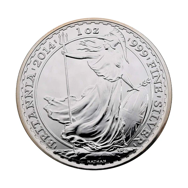 UK Britannia 2 Pounds 2014 1 Oz Prata  