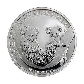 Austrália - 1 Dollar Koala 2011 1Oz Prata 