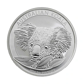 Austrália - 1 Dollar Koala 2014 1Oz Prata 