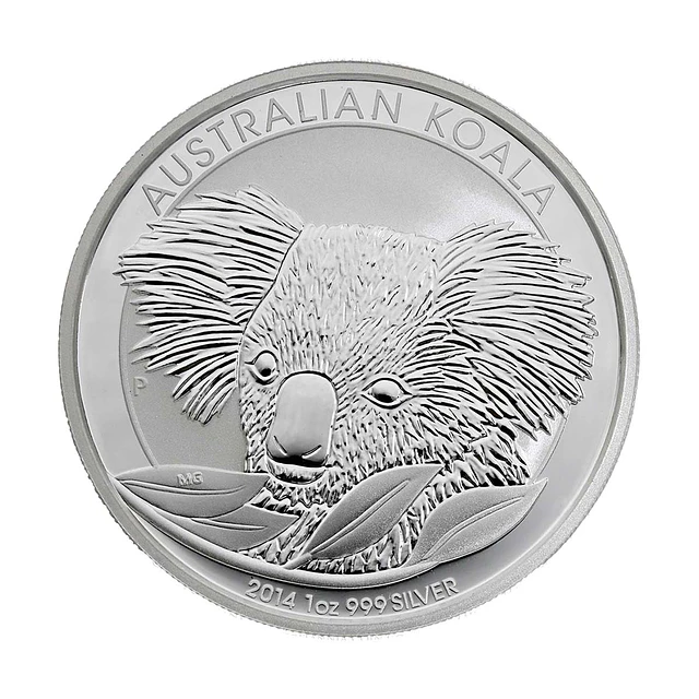 Austrália - 1 Dollar Koala 2014 1Oz Prata 