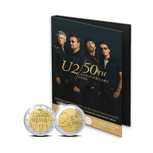 Irlanda - 2.00 Euros 2026 50 Anos da Banda U2 Proof