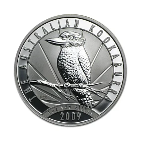 Austrália - 1 Dollar Kookaburra 2009 1Oz Prata 