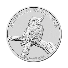 Austrália - 1 Dollar Kookaburra 2010 1Oz Prata