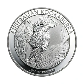 Austrália - 1 Dollar Kookaburra 2014 1Oz Prata 