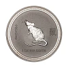Austrália - 1 Dollar Oz Prata Série Lunar Ano do Rato 2008