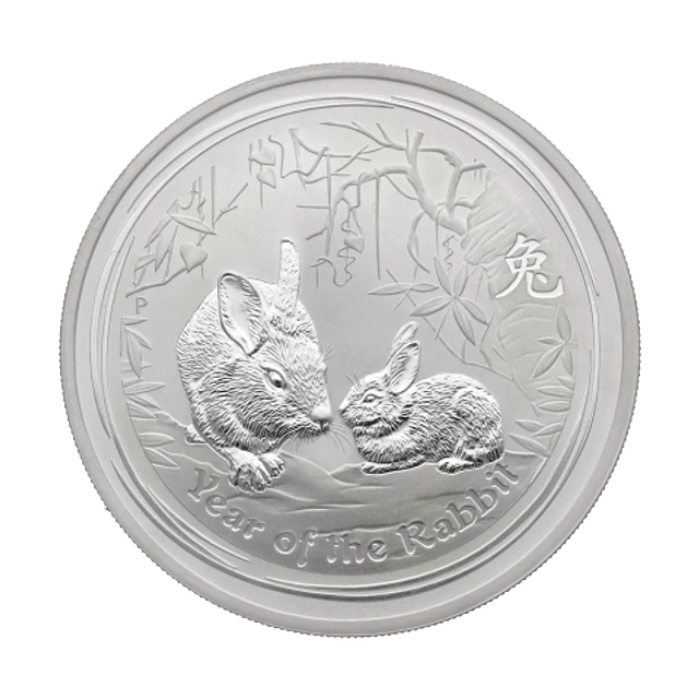 Austrália - 1 Dollar Oz Prata Série Lunar Ano do Coelho 2011
