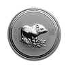 Austrália - 2 Dollars 2 Oz Prata Série Lunar Ano do Porco 2007 