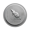 Austrália - 2 Dollars 2 Oz Prata Série Lunar Ano do Rato 2008