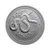 Austrália - 2 Dollars 2 Oz Prata Série Lunar Ano da Serpente 2013