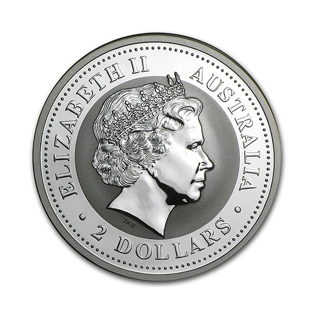Austrália - 2 Dollars Kookaburra 2005 2Oz Prata